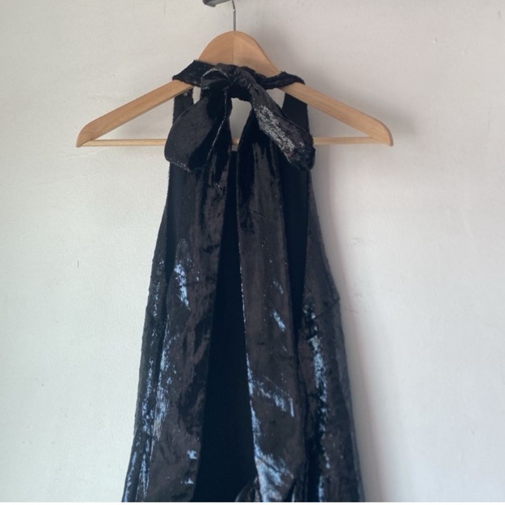 Zara L Shimmer Velvet Backless Dress - Picture 12 of 16